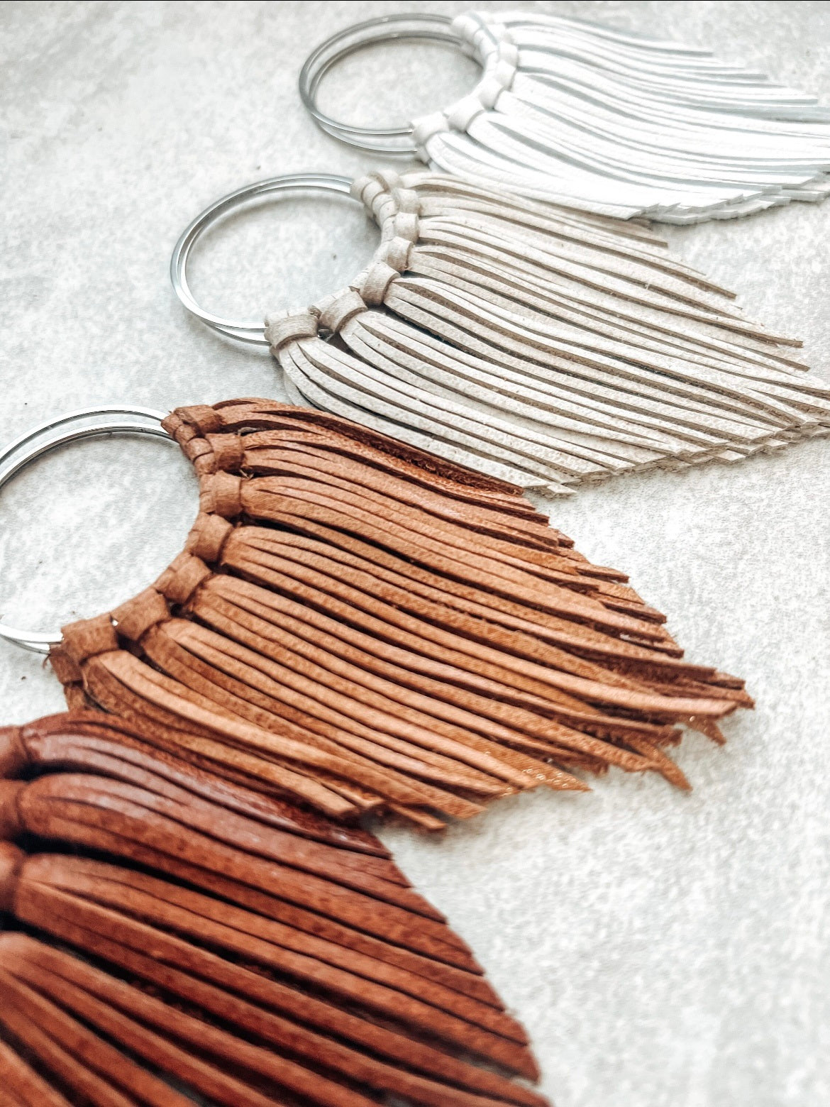 Leather Fringed Earrings