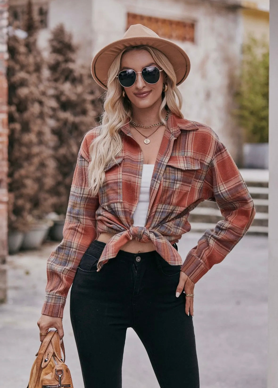 Rust Plaid Flannel