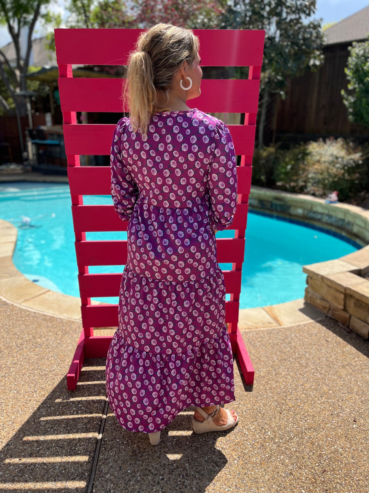 Destin Purple Boho Dress