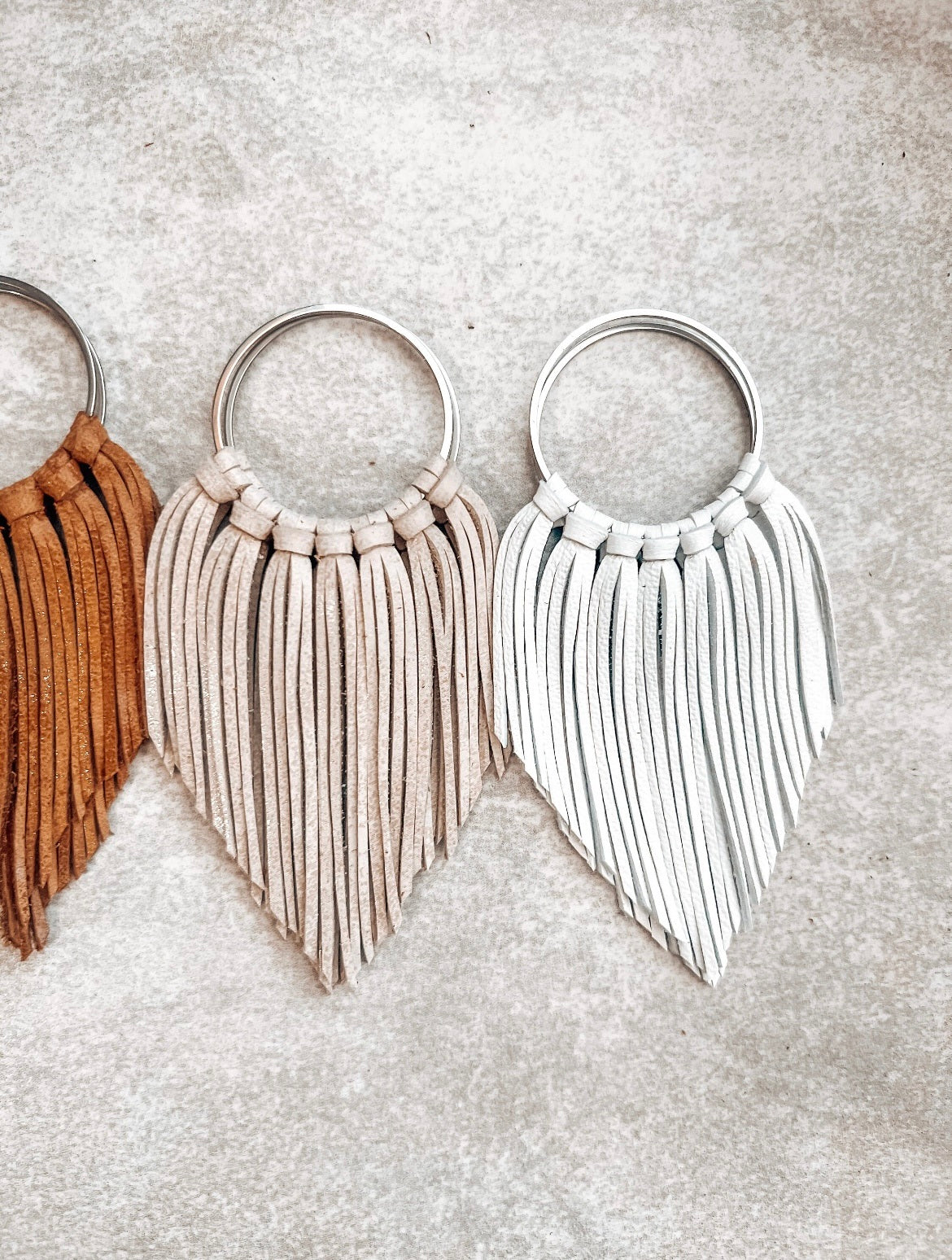 Leather Fringed Earrings