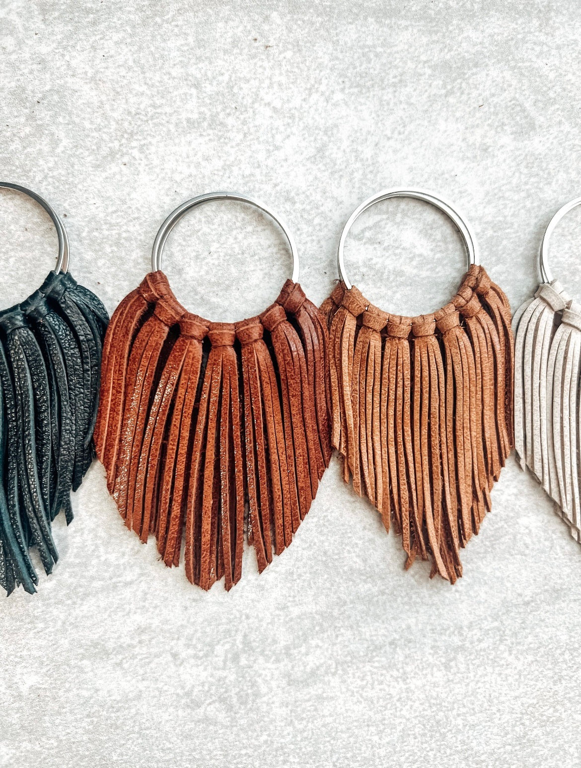 Leather Fringed Earrings