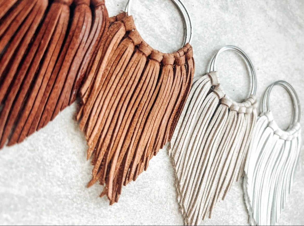 Leather Fringed Earrings