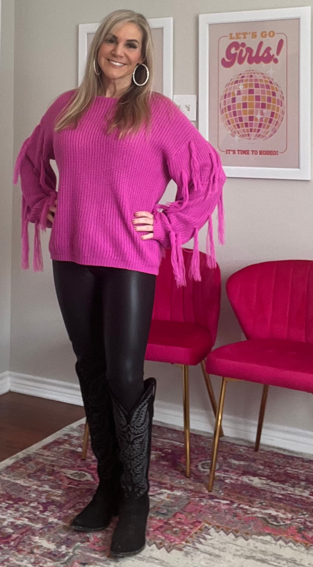 Leather leggings