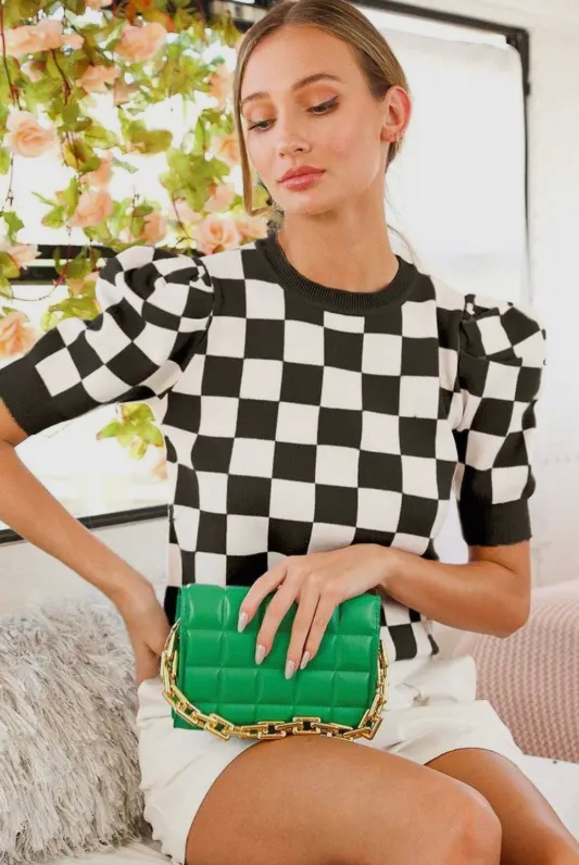 Checkerboard Sweater