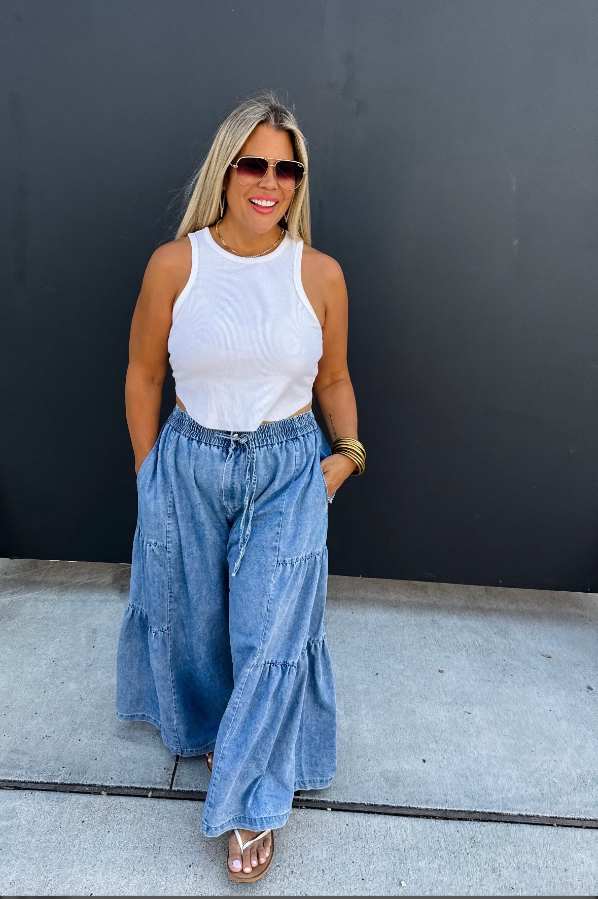 Boho Wide leg Jeans