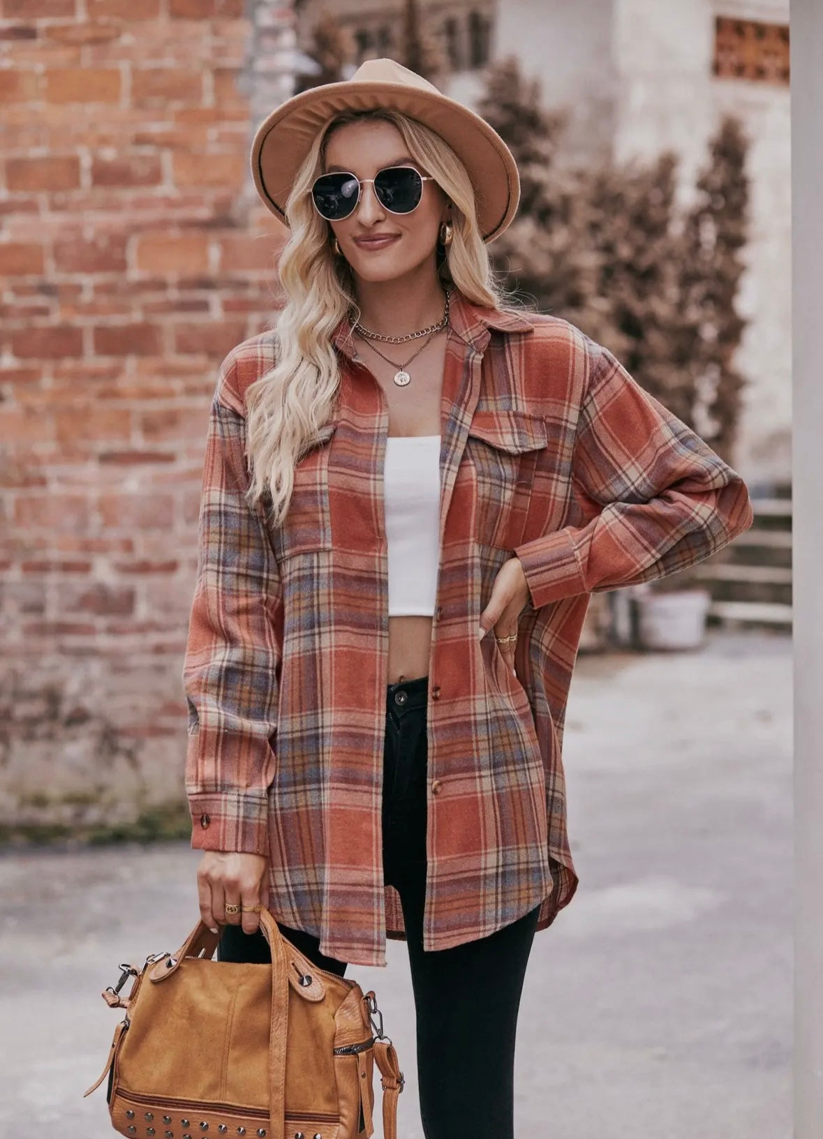 Rust Plaid Flannel