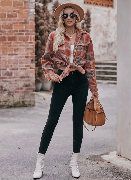 Rust Plaid Flannel
