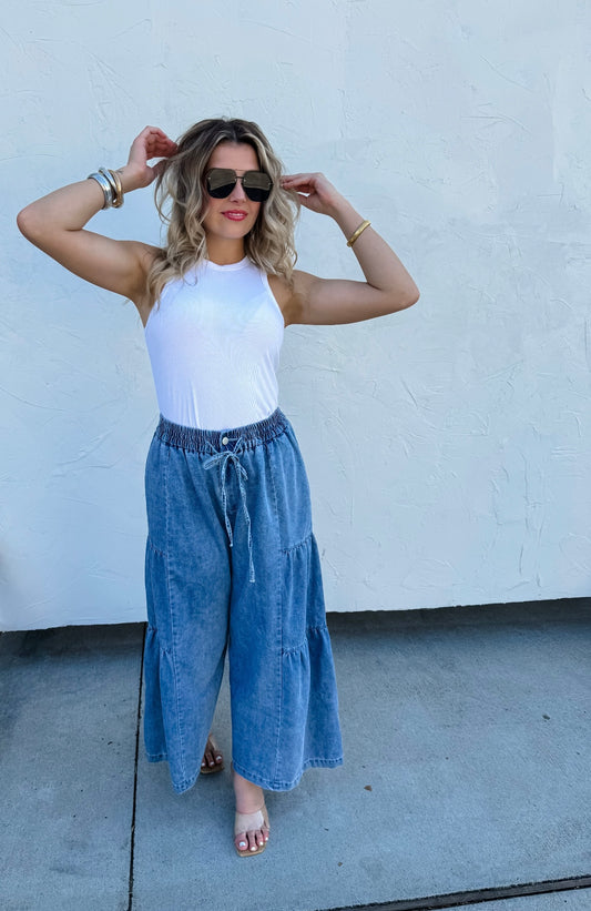 Boho Wide leg Jeans