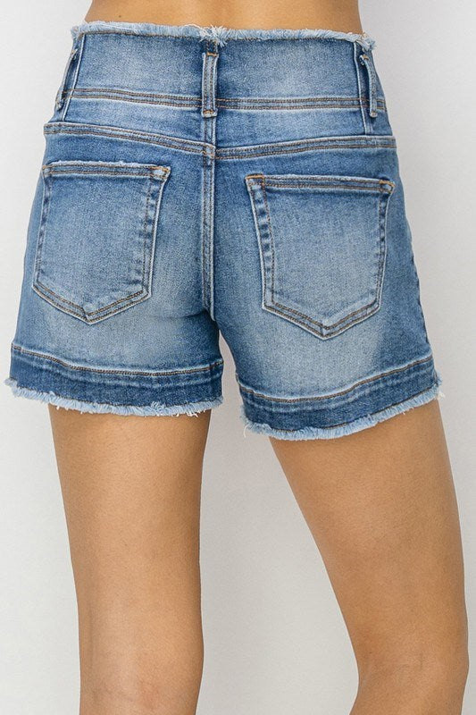 Risen High Rise Seam Detailed Shorts