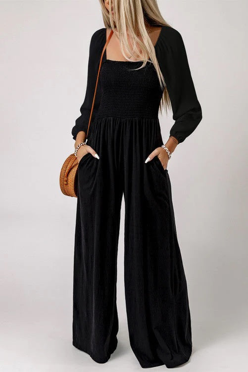 Smocked Jumpsuit