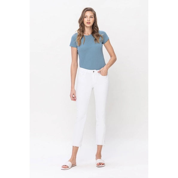 Vervet White Cropped Jeans