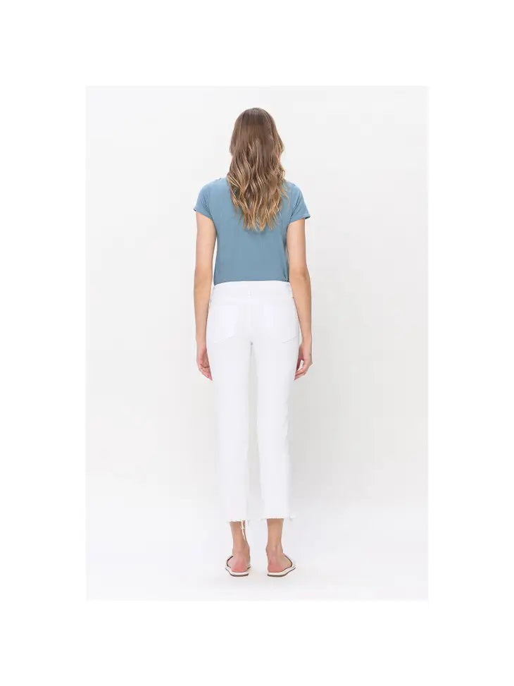 Vervet White Cropped Jeans