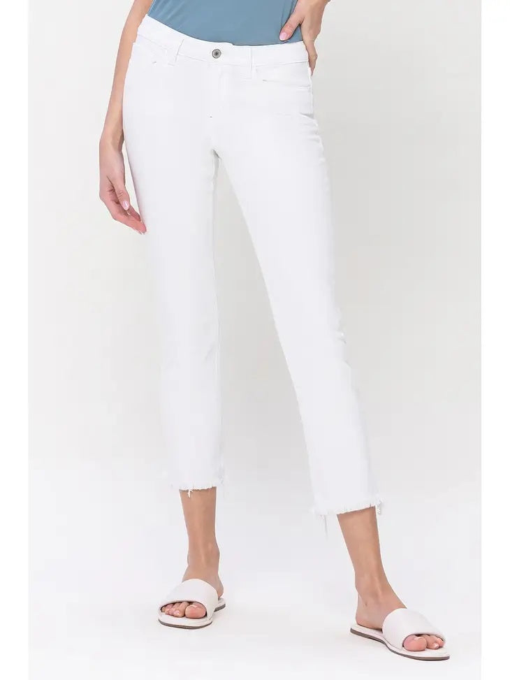 Vervet White Cropped Jeans