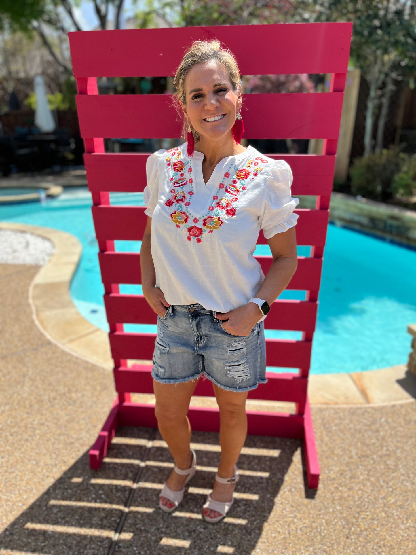 Savannah Embroiderd Top