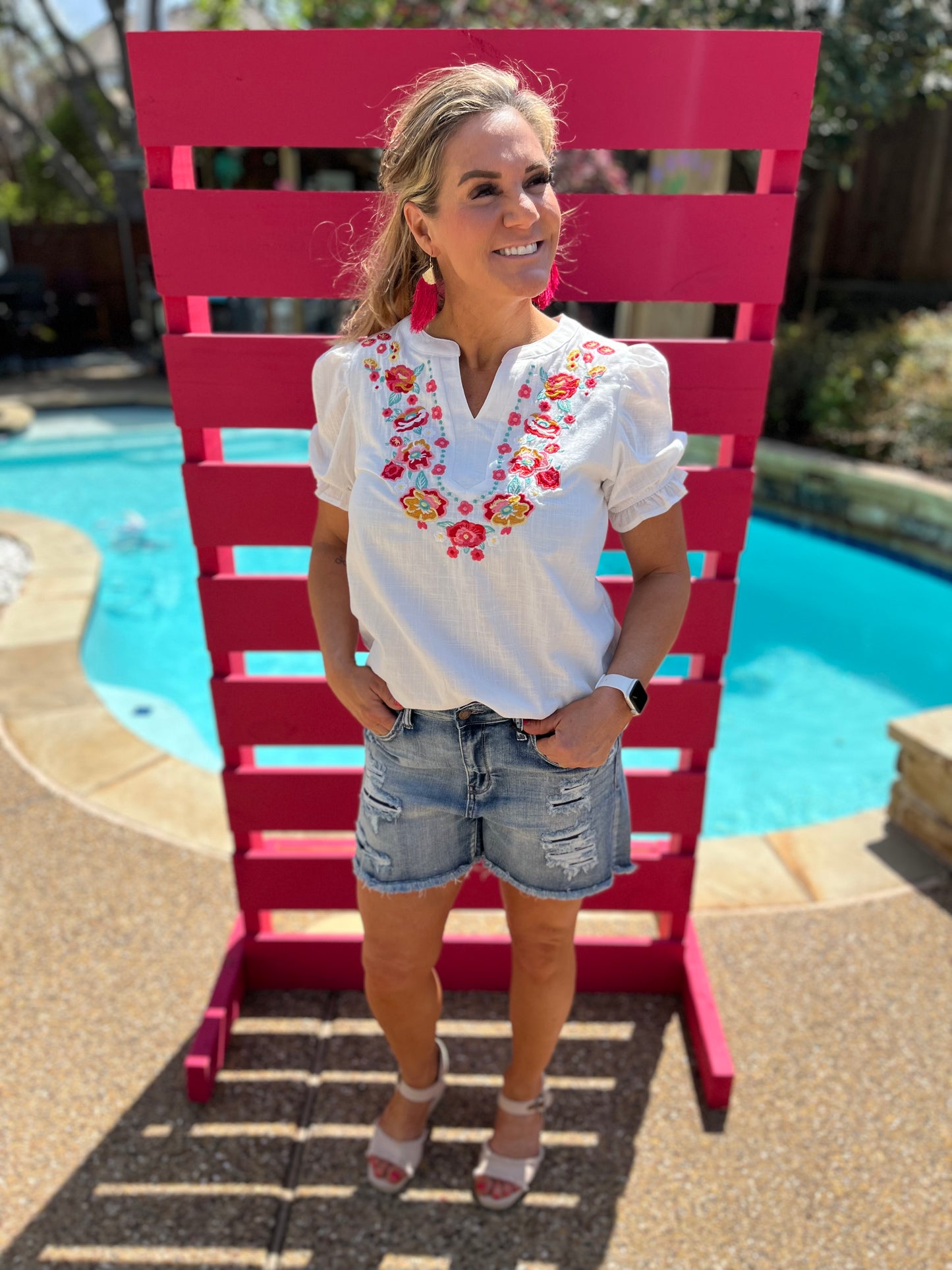 Savannah Embroiderd Top